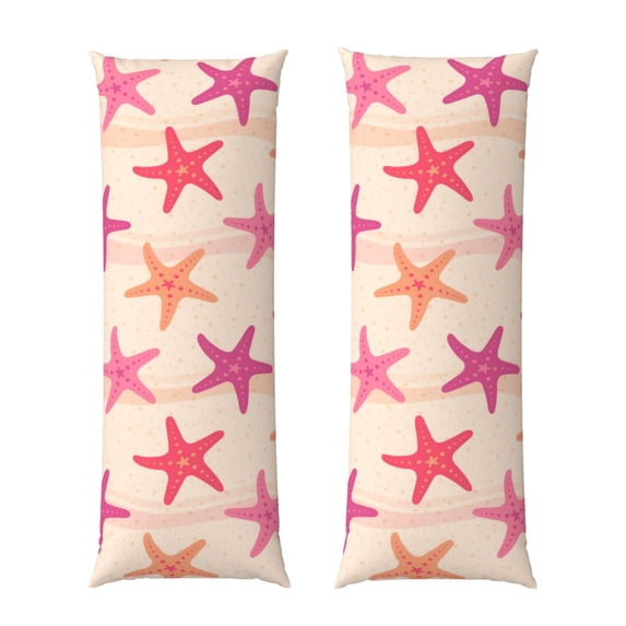 Naloa Starfish Super Soft 20x60 Body Pillow Case,Long Side Hidden Zipper(PILLOWS ARE NOT INCLUDED)