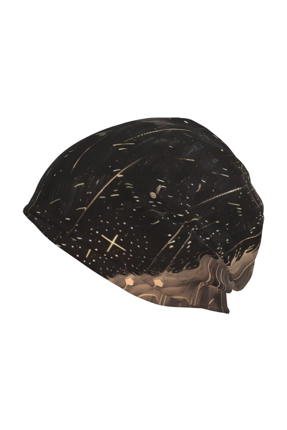 Starry Night Black Sheep Beanie for Men Women Knitted Unisex Winter Hat Beanies Cap Knit Cuffed Beanies Hats