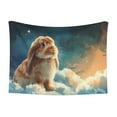 thumbnail image 1 of Naloa Starry Sky Cloud Cute Rabbit Dog Blanket, 3 Sizes Cat Blanket for Indoor Cats Large Medium Small Dog Gifts-Small, 1 of 8