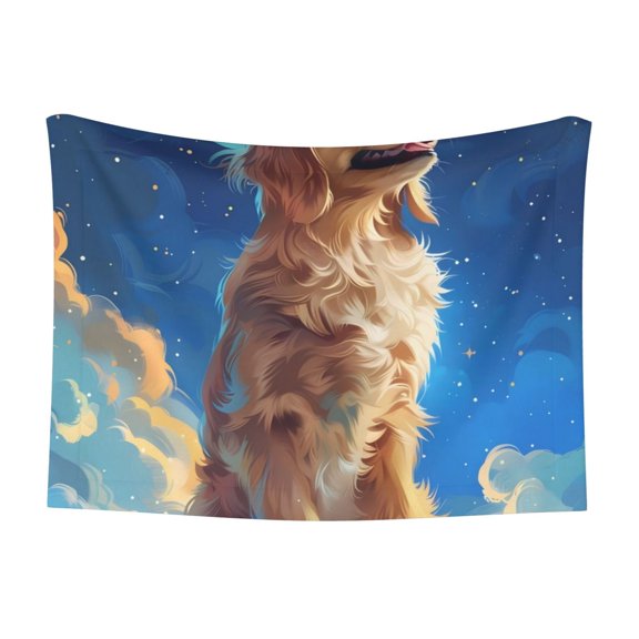 Naloa Starry Sky Cloud Dog Dog Blanket, 3 Sizes Cat Blanket for Indoor Cats Large Medium Small Dog Gifts-Small