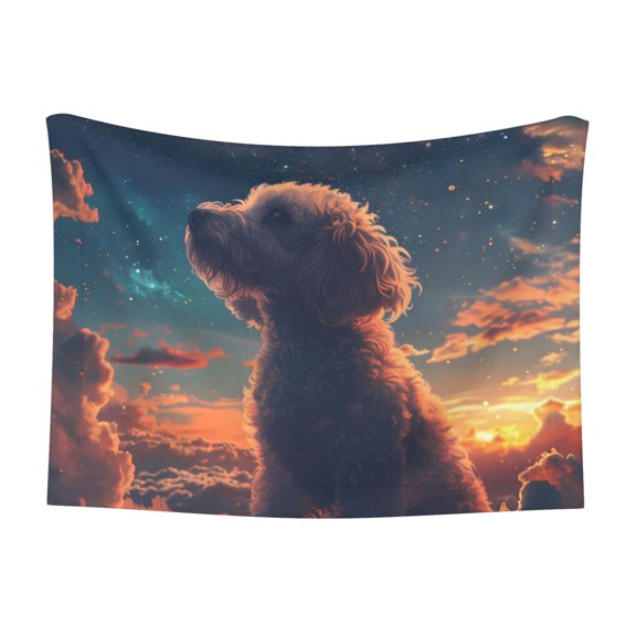 Naloa Starry Sky Cloud Puppy Dog Blanket, 3 Sizes Cat Blanket for Indoor Cats Large Medium Small Dog Gifts-Small