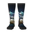 thumbnail image 1 of Naloa Starry Sky Colorful Crocodile Thigh High Socks Extra Long Stretchy Sock Women Over Knee High Opaque Stocking Daily Wear, 1 of 6