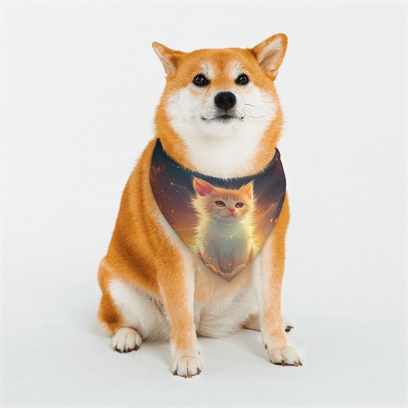 Naloa Starry Sky Constellation Cat Dog Bandana Large and Small-Dog Scarf Bib Handkerchief Accessories for Dogs and Cats(S-L)-Small