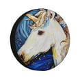 thumbnail image 1 of Naloa Starry White Horse PVC Leather Spare Tire Wheel Cover for Car Truck SUV Camper Trailer Universal Fit many size16 inch, 1 of 6