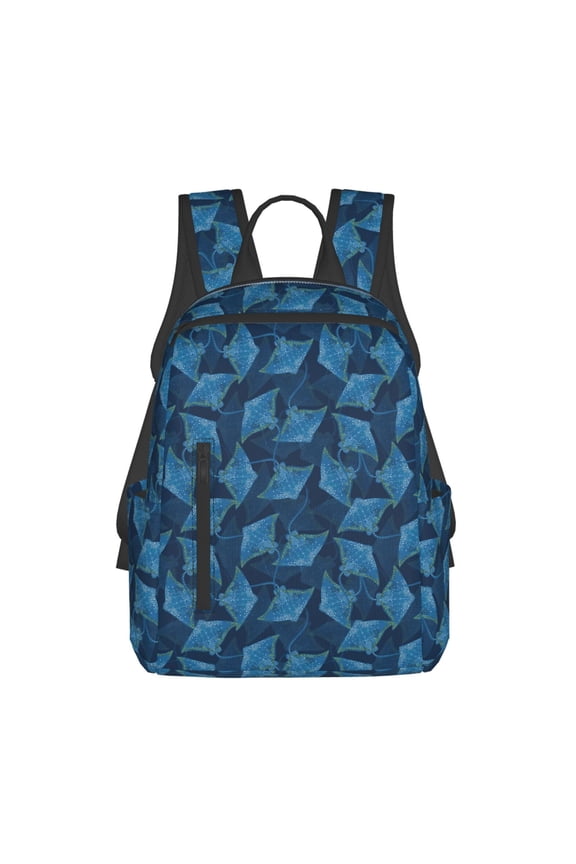 Stingray Print Lightweight DayBackpack Suitable for school, work, shopping, travel, etc.