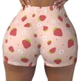 thumbnail image 1 of Naloa Strawberries Biker Shorts for Women Seamless Scrunch Short Women’s Yoga Shorts for Gym Running Sport Shorts - XX-Large, 1 of 9