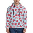 thumbnail image 1 of Naloa Strawberries Men's Casual Hooded Collar Drawstring Hoodies Pullover Sweatshirts Casual Long Sleeve Shirts-Medium, 1 of 7