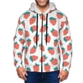 thumbnail image 1 of Naloa Strawberries Men’s Hoodies, Zip up Hoodie, Sweatshirts,Hoodies for Men Sizes S-3XL-3X-Large, 1 of 5