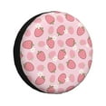 thumbnail image 1 of Naloa Strawberries PVC Leather Spare Tire Wheel Cover for Car Truck SUV Camper Trailer Universal Fit many size15 inch, 1 of 6