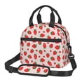 thumbnail image 1 of Naloa Strawberries Print Lunch Bag for Women & Men Insulated Lunch Box or Cooler Lunch Tote Bags for Work, Travel, Outdoor, 1 of 5