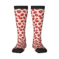 thumbnail image 1 of Naloa Strawberries Thigh High Socks Extra Long Stretchy Sock Women Over Knee High Opaque Stocking Daily Wear, 1 of 6