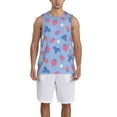 thumbnail image 1 of Naloa Strawberry And Flowers Basketball Jersey Reversible Men's Mesh Athletic Sports Shirts Training Practice S-4XL4X-Large, 1 of 6