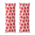 thumbnail image 1 of Naloa Strawberry And Flowers Body Pillow Cover, Pillowcases with Hidden Zipper Breathable Long Pillow Case (Pillows are not included,20x54 inch), 1 of 7
