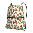 thumbnail image 1 of Naloa Strawberry Drawstring Backpack String Bag Cinch Water Resistant for Gym Shopping Sport Yoga, 1 of 6