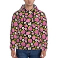 thumbnail image 1 of Naloa Strawberry Men's Casual Hooded Collar Drawstring Hoodies Pullover Sweatshirts Casual Long Sleeve Shirts-3X-Large, 1 of 7