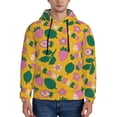 thumbnail image 1 of Naloa Strawberry Men's Casual Hooded Collar Drawstring Hoodies Pullover Sweatshirts Casual Long Sleeve Shirts-4X-Large, 1 of 7
