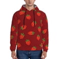 thumbnail image 1 of Naloa Strawberry Men's Casual Hooded Collar Drawstring Hoodies Pullover Sweatshirts Casual Long Sleeve Shirts-Large, 1 of 7