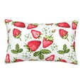 thumbnail image 1 of Naloa Strawberry1 Pillowcase, Throw Pillowcase, Wrinkle-Free, Stain-Resistant with Hidden Zipper for Bedroom Sofa - 16"x24", 1 of 9