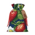 thumbnail image 1 of Naloa Strawberry2 Drawstring Christmas Bags, 3D Xmas Gift Bags, Christmas Wrapping Bags, Xmas Goodie Bags, Treat Pouch Bags, Party Favor Bags-Medium, 1 of 9