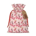 thumbnail image 1 of Naloa Summer Flamingo Drawstring Christmas Bags, 3D Xmas Gift Bags, Christmas Wrapping Bags, Xmas Goodie Bags, Treat Pouch Bags, Party Favor Bags-Medium, 1 of 9