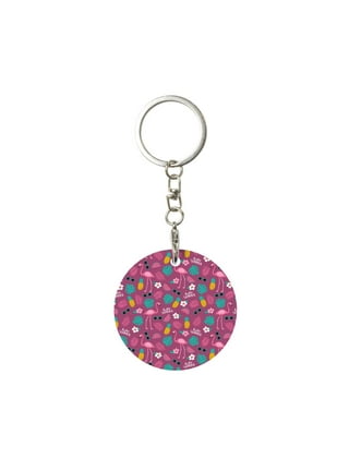 Pink Flamingo Keychain