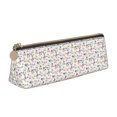 thumbnail image 1 of Naloa Summer Floral Print Leather Pencil Case - Portable Big Capacity Pencil Pouch Organizer Bag Stationery Bag for Work & Office Pencil Pen Case, 1 of 5
