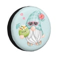 thumbnail image 1 of Naloa Summer Gnome,Cute Gnome PVC Leather Spare Tire Wheel Cover for Car Truck SUV Camper Trailer Universal Fit many size17 inch, 1 of 6