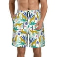thumbnail image 1 of Naloa Summer Leopard Men's Beach Shorts, Surfing shorts, Swim trunks, Quick Dry Swim Trunks for Surfing Beach Fun - Large, 1 of 9