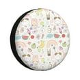 thumbnail image 1 of Naloa Summer Rabbit PVC Leather Spare Tire Wheel Cover for Car Truck SUV Camper Trailer Universal Fit many size16 inch, 1 of 6