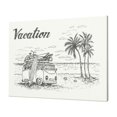 thumbnail image 1 of Naloa Summer Vacation Scene With Camping Van Print Canvas Picture,Wall Pictures, Modern Decorative Poster,Art Prints for Bedroom, Toilet, 40 x 30 cm, Built-in Wooden Frame, 1 of 6