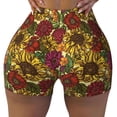 thumbnail image 1 of Naloa Sunflower Biker Shorts for Women Seamless Scrunch Short Women’s Yoga Shorts for Gym Running Sport Shorts - Medium, 1 of 9