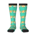 thumbnail image 1 of Naloa Sunflower Gnomes 5 Thigh High Socks Extra Long Stretchy Sock Women Over Knee High Opaque Stocking Daily Wear, 1 of 6