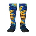 thumbnail image 1 of Naloa Sunflower Starry Night Vibes Knee Socks, High Socks Long Stretchy Sock Women Knee High Stocking, Long Socks for Women, 1 of 6