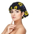 thumbnail image 1 of Naloa Sunflowers Adjustable Hair Bonnet for Sleeping, Hair Wrap Sleep Cap Turban for Women Men, Curly Straight Hair Long Large Braid Unisex, 1 of 6