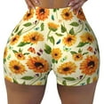 thumbnail image 1 of Naloa Sunflowers And Butterflies Biker Shorts for Women Seamless Scrunch Short Women’s Yoga Shorts for Gym Running Sport Shorts -, 1 of 9