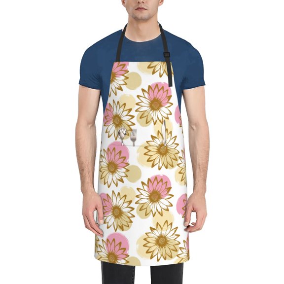 Naloa Sunflowers Apron Kitchen Aprons with Pockets for Women Men Chef