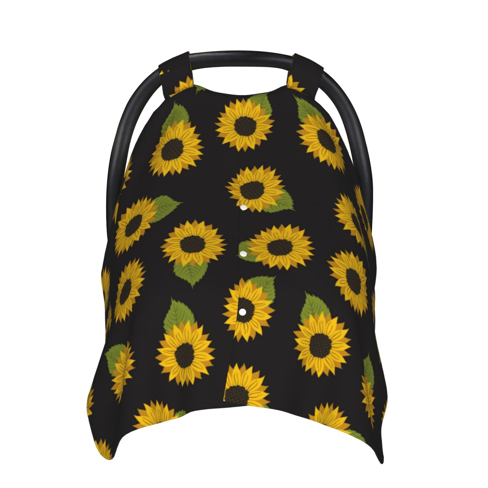 Naloa Sunflowers Baby Car Seat Cover, Breathable Baby Carrier Cover, Multiuse Baby Carrier Cover & Nursing Breastfeeding Cover
