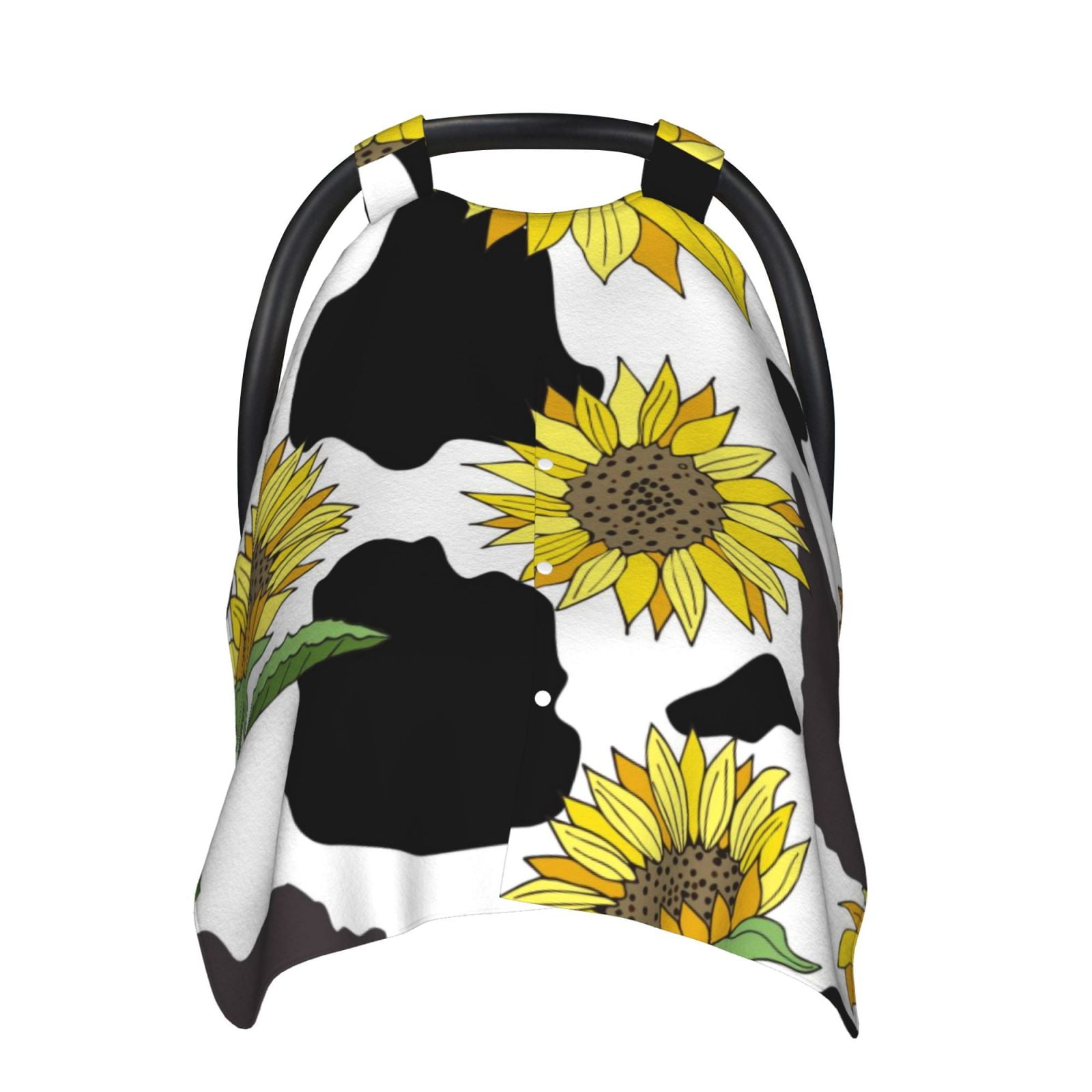 Naloa Sunflowers Country Baby Car Seat Cover, Breathable Baby Carrier Cover, Multiuse Baby Carrier Cover & Nursing Breastfeeding Cover