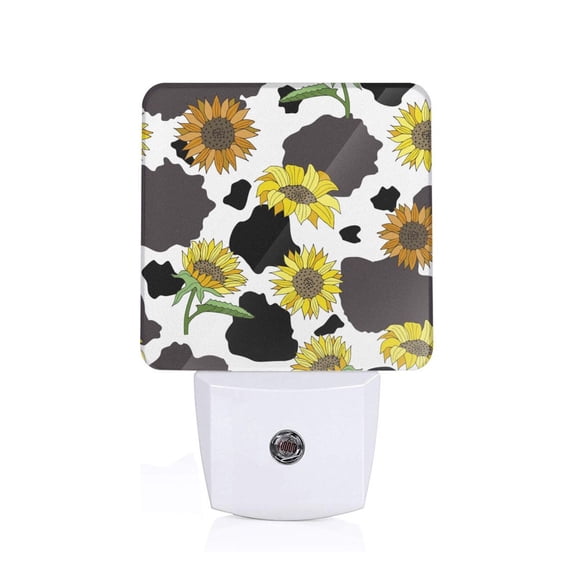 Naloa Sunflowers Country Night Lights Plug into Wall, Dusk to Dawn Sensor Warm White Led Night Light 0.5W, Nightlight suit for Adults, Bedroom, Bathroom, Hallway, Kitchen