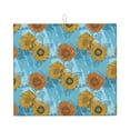 thumbnail image 1 of Naloa Sunflowers Dish Drying Mat for Kitchen Counter, Heat Resistant Drainer Mats, Absorbent Draining Mat,Dish Rack Pad,16"x18", 1 of 8