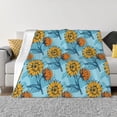 thumbnail image 1 of Naloa Sunflowers Flannel Blankets - Thick and Warm Blanket for Winter, Soft Fuzzy Plush King Blanket for All Seasons60"x50", 1 of 6