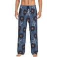 thumbnail image 1 of Naloa Sunflowers Pajama Pants Men, PJ Bottoms, Sleep & Lounge Pants-Large, 1 of 6