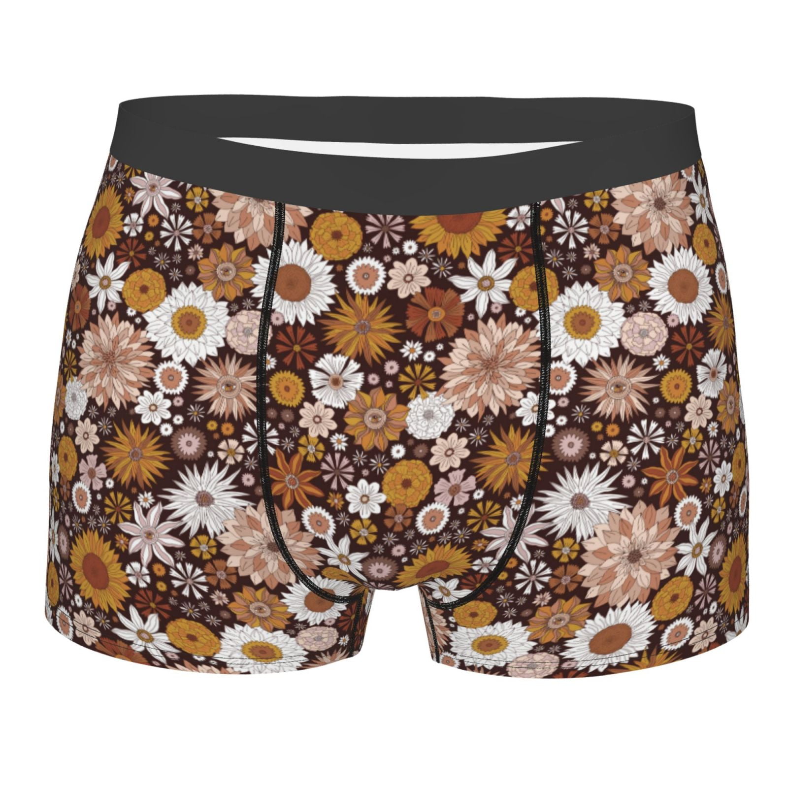 Naloa Sunflowers Print Mens Underwear - Boxers for Men, Classic Briefs ...