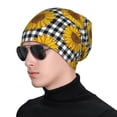 thumbnail image 1 of Naloa Sunflowers Soft Beanie Hat, Knit Beanie Daily Beanie in Fine Knit for Women Men Winter Travel, Outdoor, 1 of 7