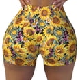 thumbnail image 1 of Naloa Sunflowers Vintage Biker Shorts for Women Seamless Scrunch Short Women’s Yoga Shorts for Gym Running Sport Shorts - X-Large, 1 of 9