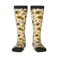 thumbnail image 1 of Naloa Sunflowers and Bees Thigh High Socks Extra Long Stretchy Sock Women Over Knee High Opaque Stocking Daily Wear, 1 of 6