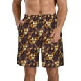 thumbnail image 1 of Naloa Sunflowers with Skull and Hand Men's Beach Shorts, Surfing shorts, Swim trunks, Quick Dry Swim Trunks for Surfing Beach Fun - Medium, 1 of 9