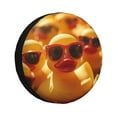 thumbnail image 1 of Naloa Sunglasses Yellow Duck PVC Leather Spare Tire Wheel Cover for Car Truck SUV Camper Trailer Universal Fit many size17 inch, 1 of 6