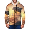 thumbnail image 1 of Naloa Sunset Dancing Dolphin A Men’s Hoodies, Zip up Hoodie, Sweatshirts,Hoodies for Men Sizes S-3XL-3X-Large, 1 of 5
