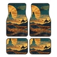 thumbnail image 1 of Naloa Sunset Desert Journey Car Foot Mat Set of 4 Pieces - Universal Floor Liner Neoprene Full Set Floor Mats for Cars Trucks SUV, 1 of 7